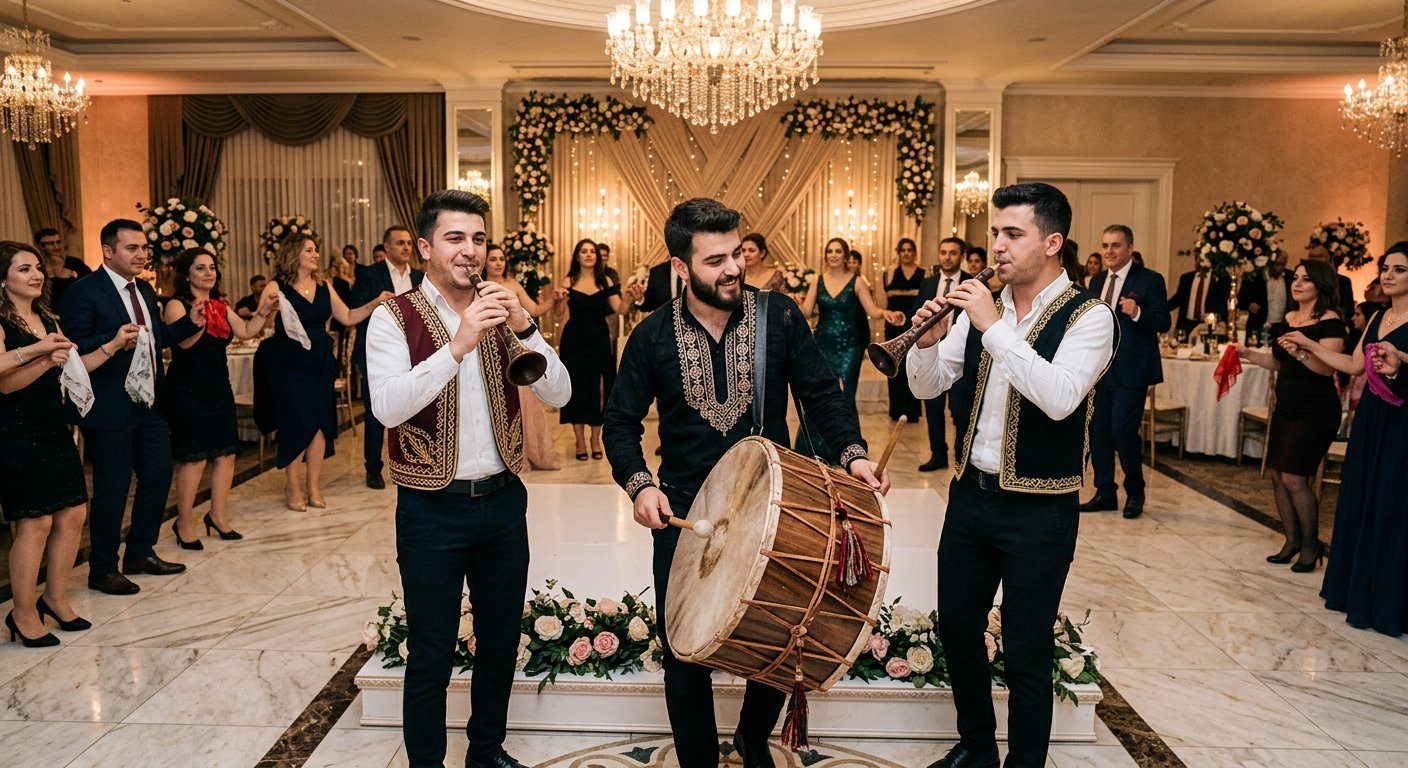 Düğün Konvoyunda Davul Zurna Mekan koşullarını değerlendirme